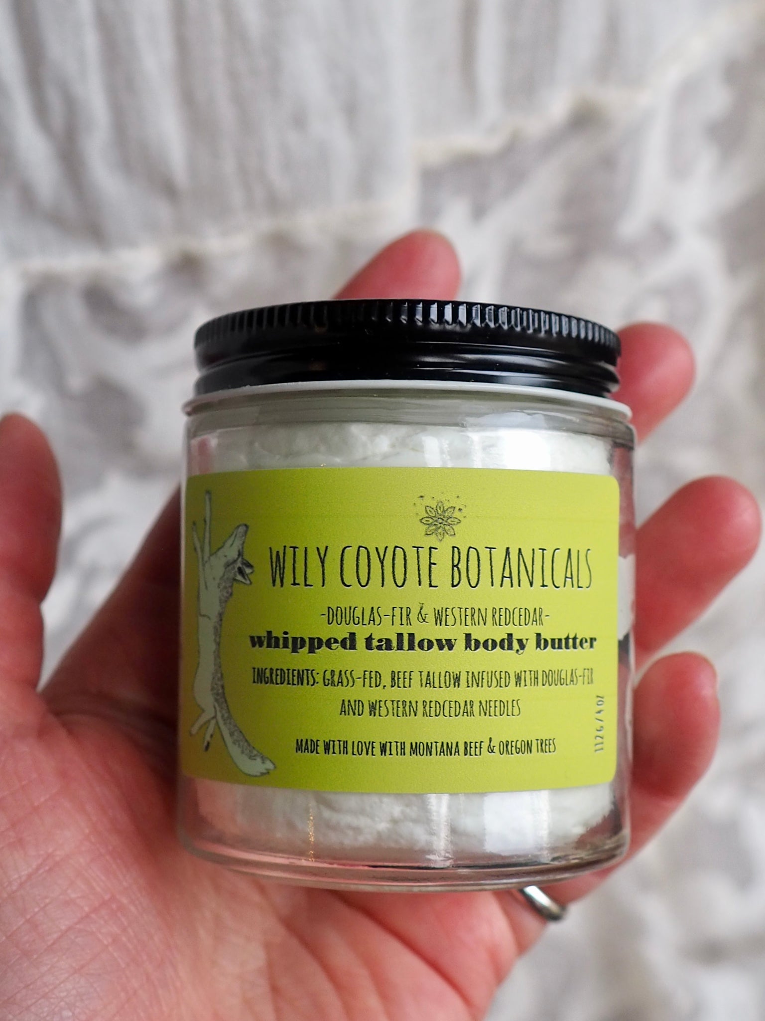 Whipped Tallow Balm: Herb-Infused (Unscented)